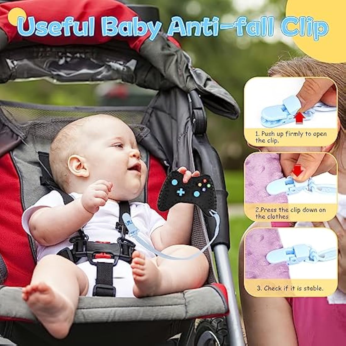 Tikplus Baby Remote Control & Game Controller Silicone Teething Toy Set