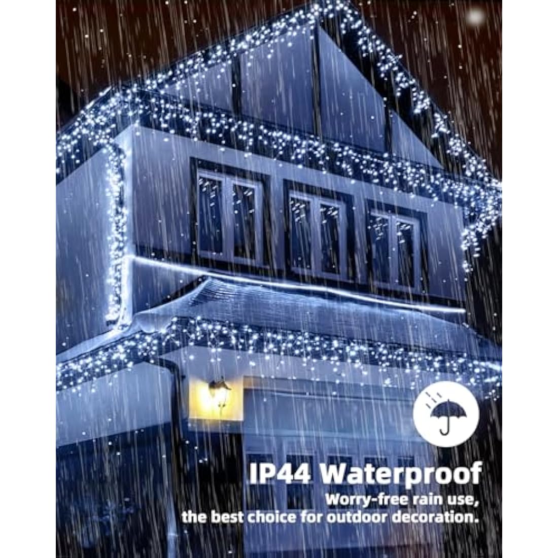 LEDYA 17M 480 LED Icicle Christmas Lights – Waterproof Outdoor Fairy Lights