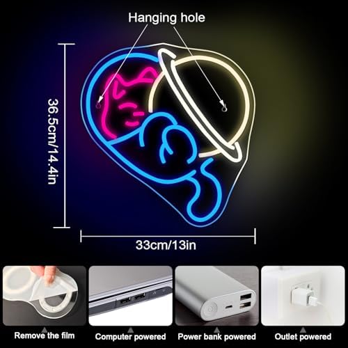 Horseneon Astronomical Cat Neon Sign – Dimmable LED Wall Decor