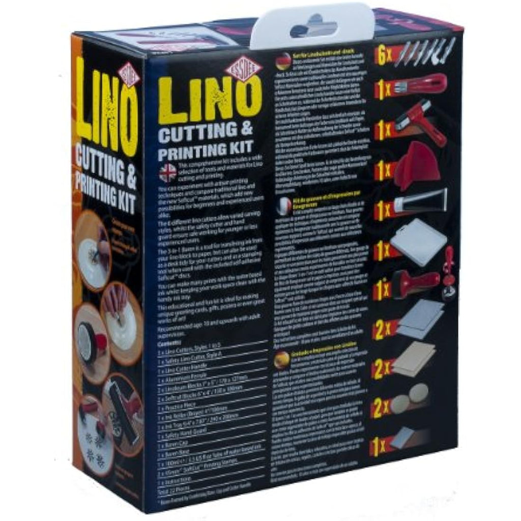 Essdee Lino Cutting & Printing Kit - 23 Piece Block Printmaking Set