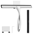 wlich Shower Squeegee, 10 Inch Stainless Steel Window Squeegee with 1 Hook - image 1