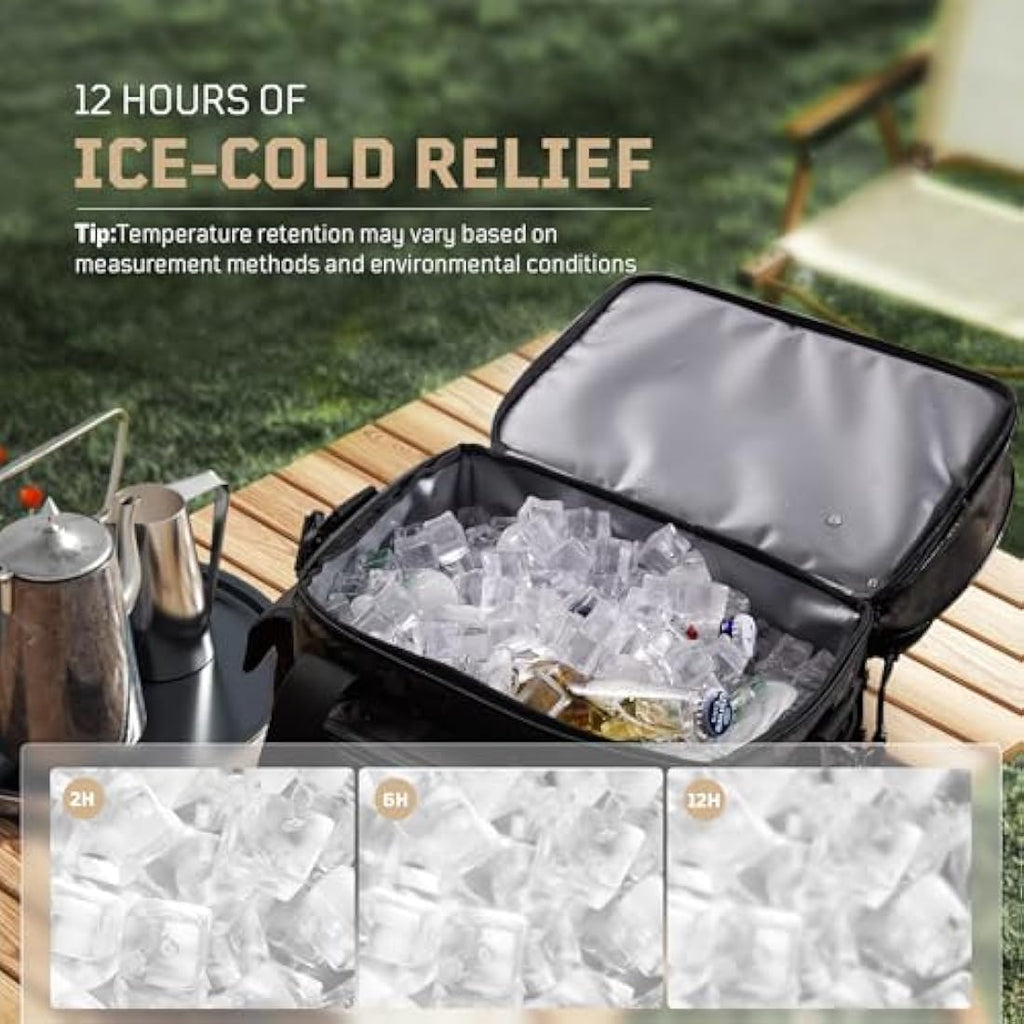 1TG Tactical Insulated Lunch Bag | Expandable Leakproof Cooler, 24L