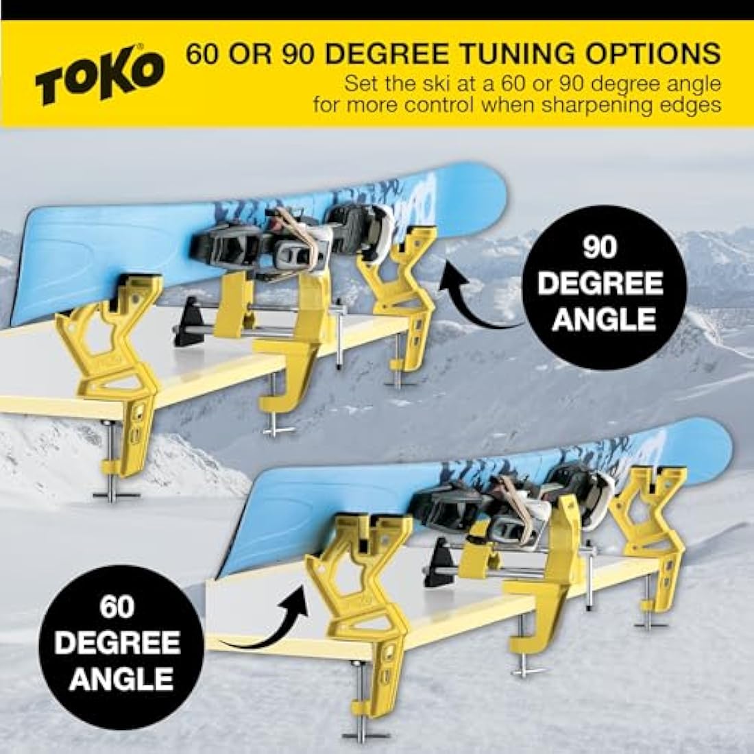 TOKO Ski Vise Freeride – 155mm Wide Ski Tuning and Maintenance Tool