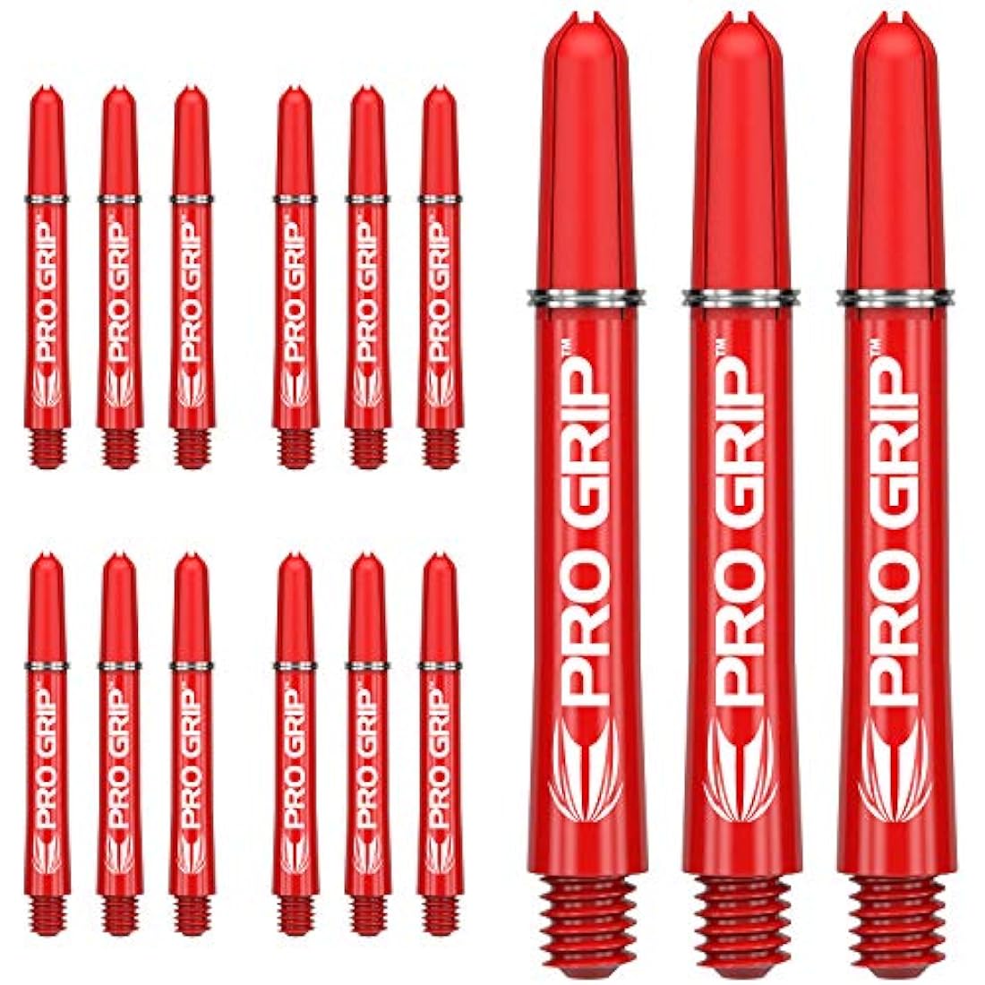 Target Darts Pro Grip Shafts - 5 Sets (15 Total) - Aqua Medium 48mm