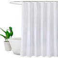 Jolof Store Extra Long Shower Curtain | 180x210cm Mildew Resistant White