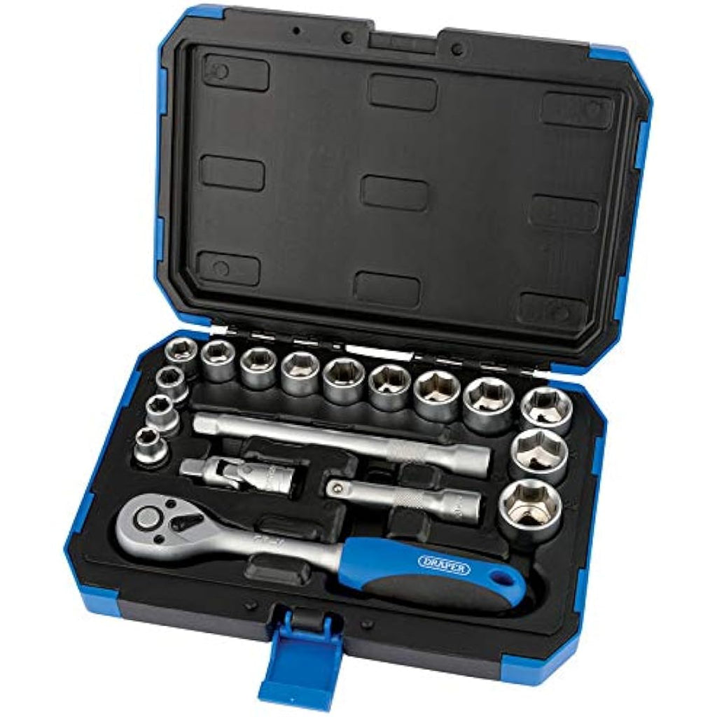 Draper Expert 18 Piece Metric Socket Set | 3/8" Drive Ratchet Tool