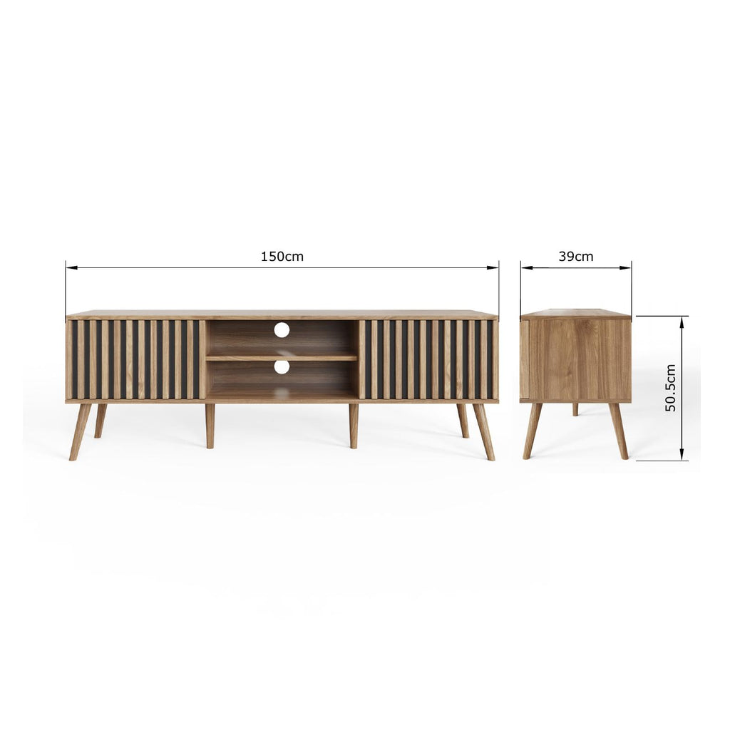 GFW Rowan TV Unit Oak - image 5