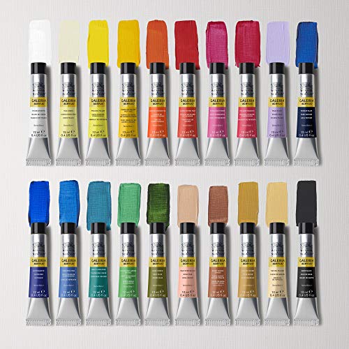 Winsor & Newton Galeria Acrylic Paint Set - 20 x 10ml Vibrant Tubes
