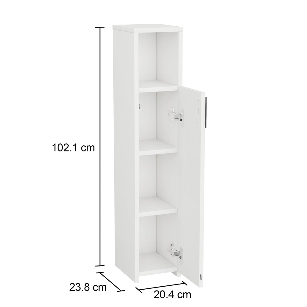 ComfortCove Slim Bathroom Cabinet, Tall Bathroom Cabinet, Gloss White - image 3