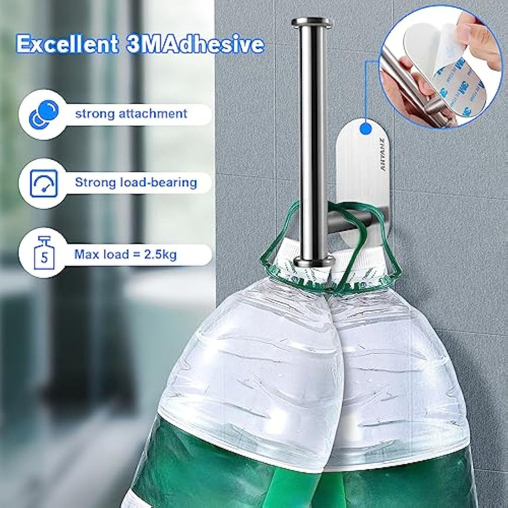 Ahyanz Adhesive Toilet Paper Holder | SUS 304 Stainless Steel - No Drill