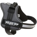 Julius-K9 Powerharness | Durable Reflective Dog Harness - Anthracite, M/0