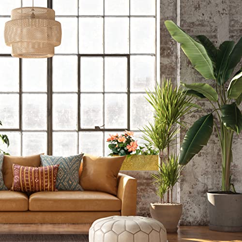 Relaxdays Hammered Gold Metal Window Box – Rectangular Indoor Planter