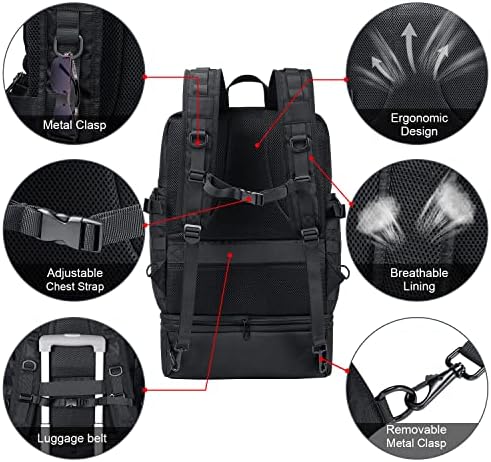 BERTASCHE Tactical Lunch Backpack | Insulated Laptop Work Bag – Black