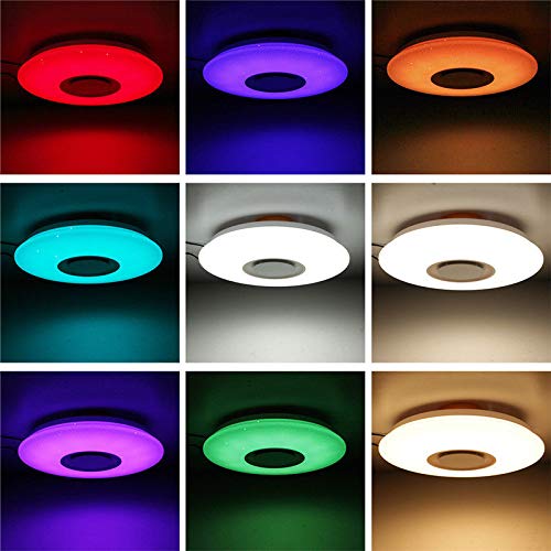 Horevo 24W RGB LED Ceiling Light | Bluetooth Speaker & App Control | 40cm