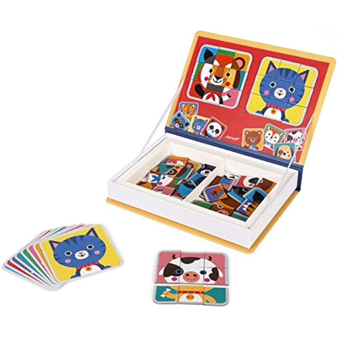 Janod Magnéti'Book Mix & Match Animal Magnetic Educational Game - 72 Pcs