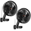 Spider Farmer 6" Oscillating Clip Fan – 10-Speed EC Motor, 2-Pack