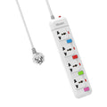 Mscien UK to EU Travel Extension Lead | 4 Way Power Strip with 1.8M Cord