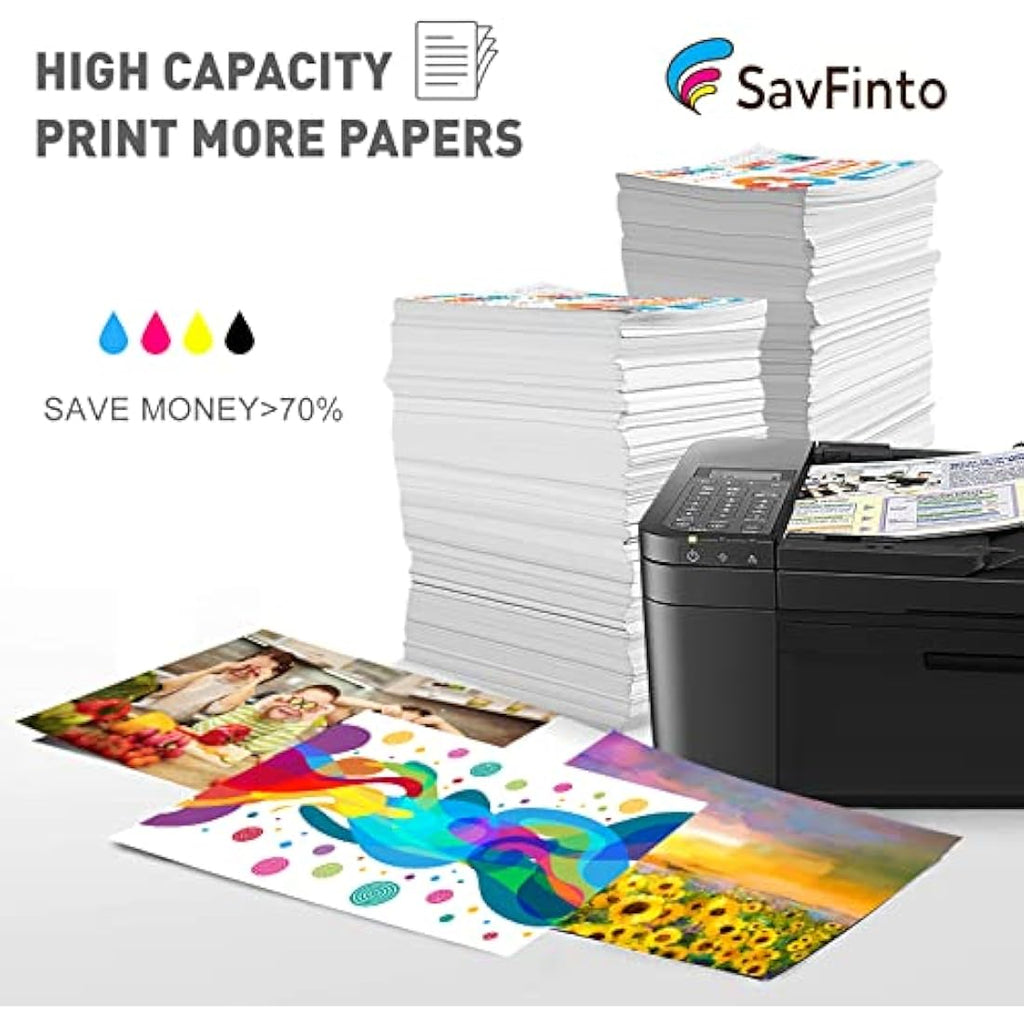 SavFinto 305XL Ink Cartridges for HP DeskJet & Envy - Black & Color 2-Pack
