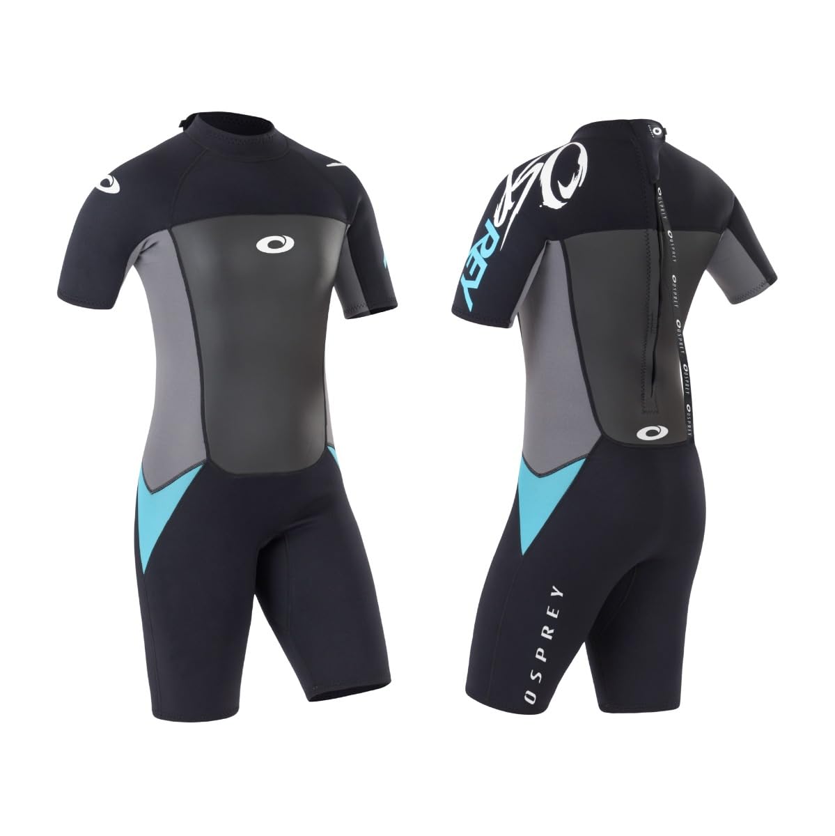 Osprey Women's Origin Shorty Wetsuit | 3/2mm Neoprene - Black/Blue, XS