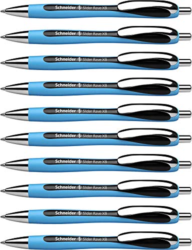 Schneider XB Ballpoint Pen – Ergonomic Smooth Writing Pen, Black, 10 Pack