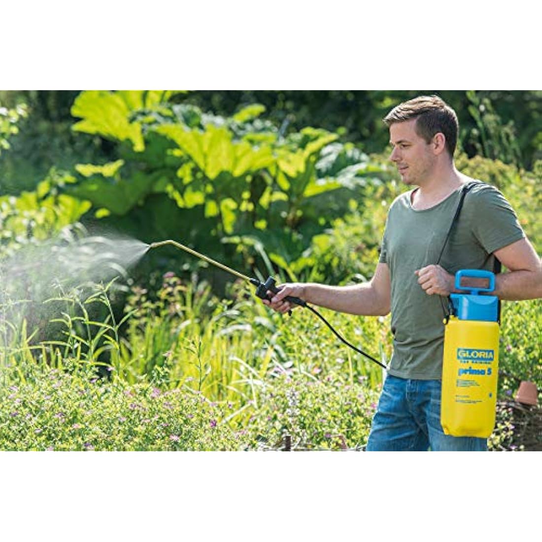 GLORIA Prima 5 Pressure Sprayer | 5L Garden Sprayer with Brass Nozzle