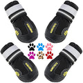 QUMY Waterproof Dog Boots – Anti-Slip Paw Protectors for Large Dogs