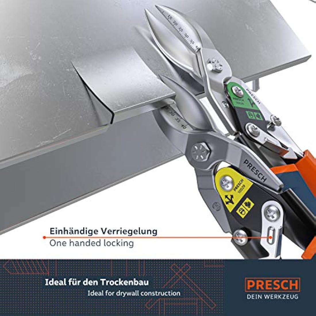 Tin Snips Set – CrMo Steel Straight & Right Cut Aviation Snips