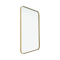 Jolof Store Gold Metal Framed Rectangle Wall Mirror - 70x50cm