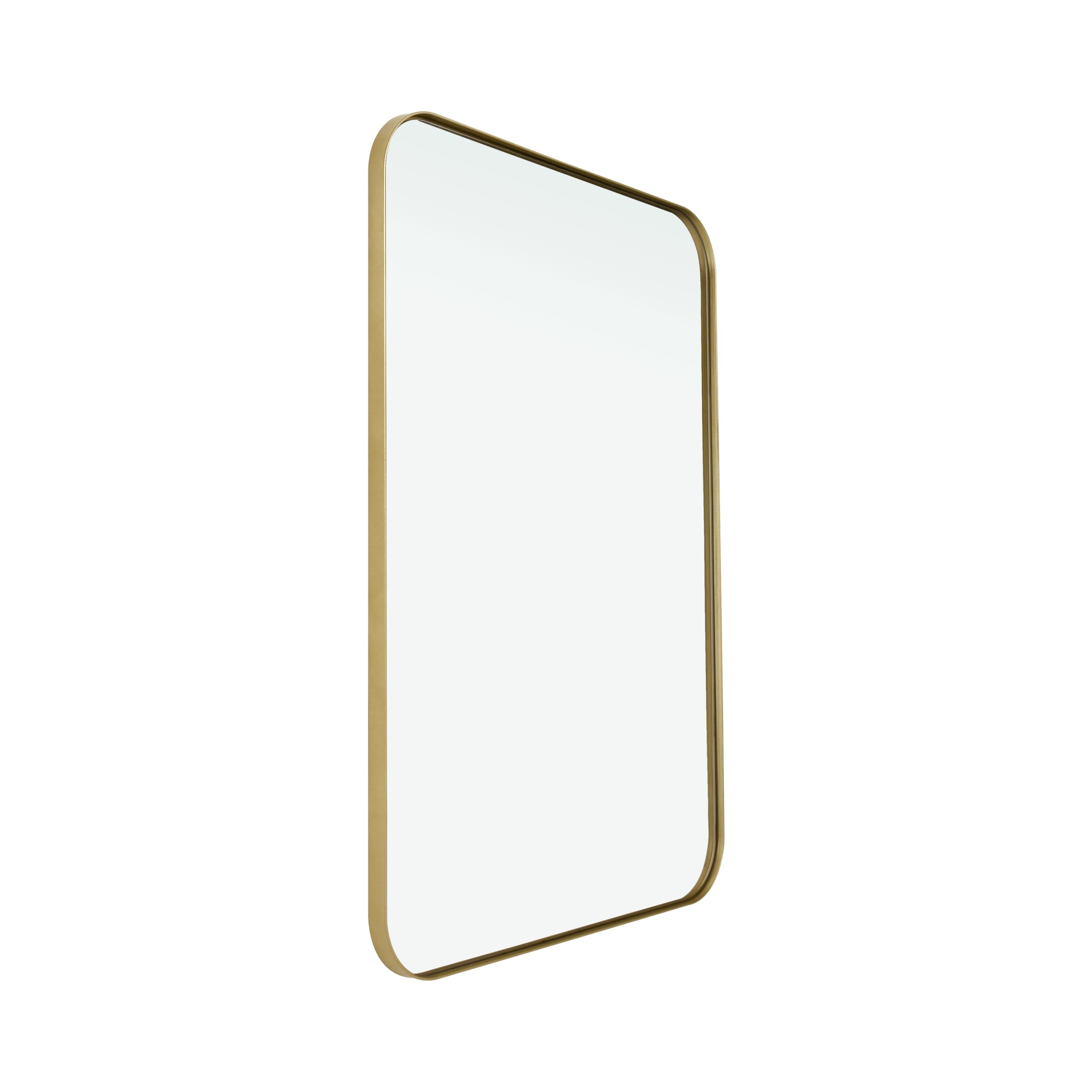 Jolof Store Gold Metal Framed Rectangle Wall Mirror - 70x50cm