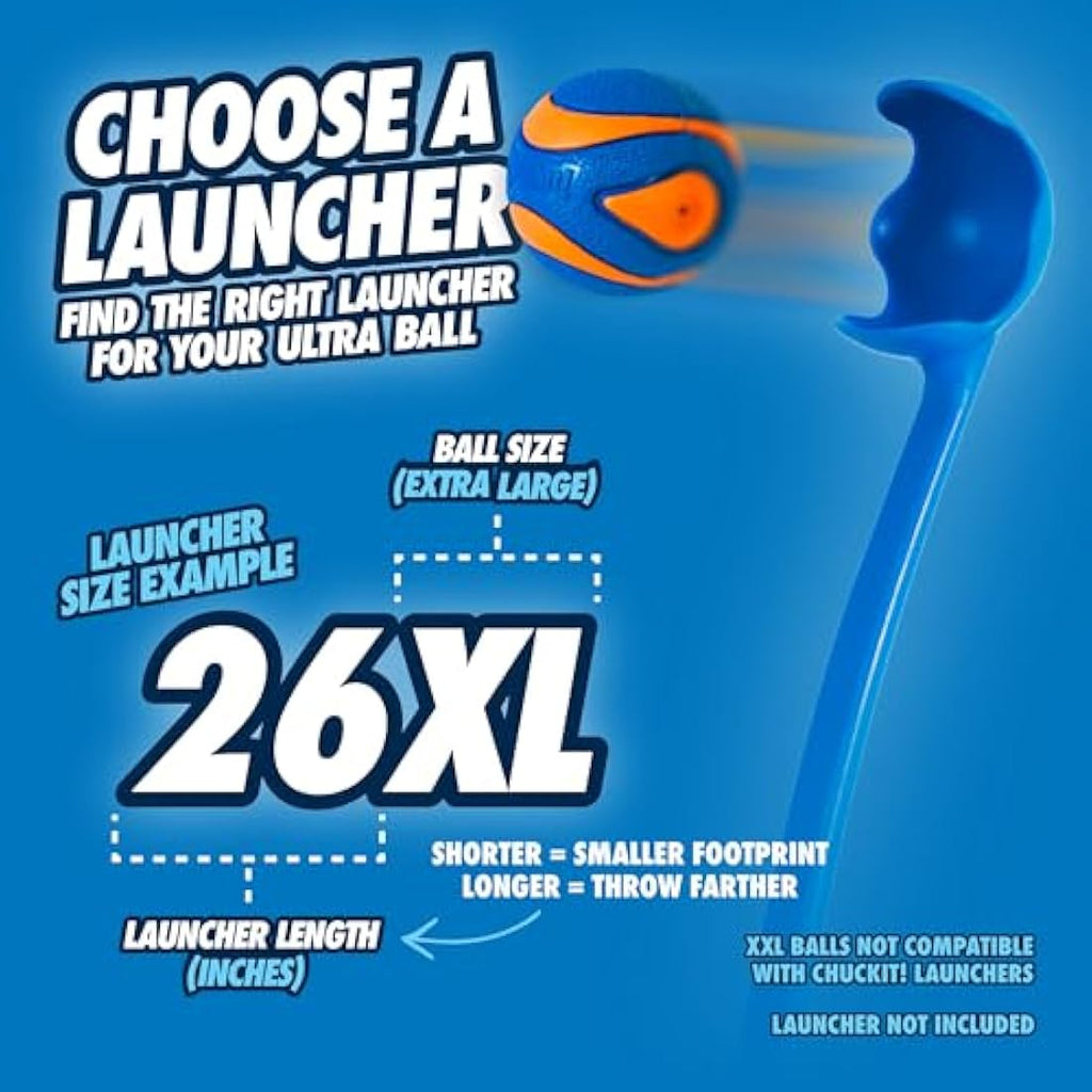 ChuckIt! Ultra Squeaker Dog Ball – Durable High Bounce Rubber Toy, X-Large