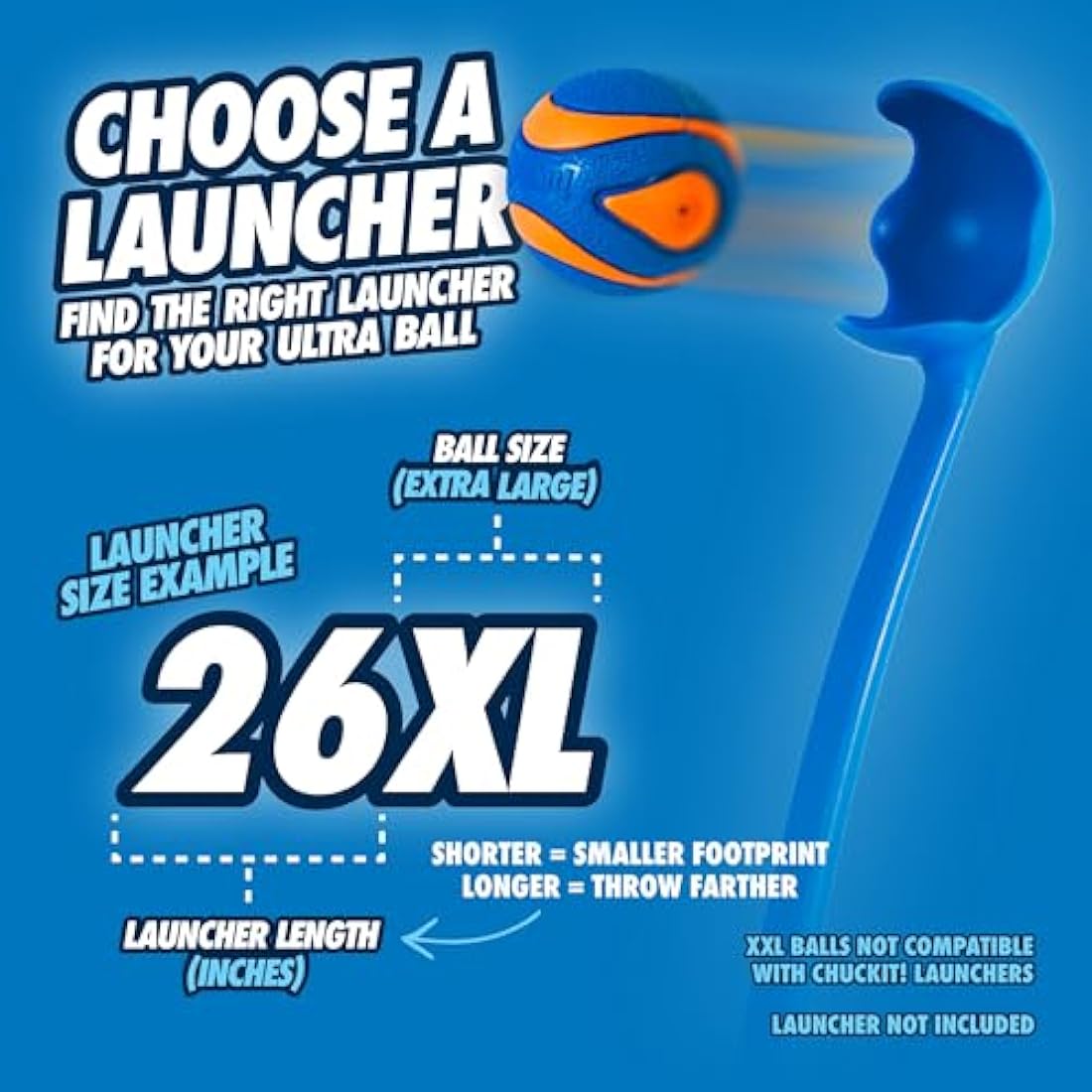 ChuckIt! Ultra Squeaker Dog Ball – Durable High Bounce Rubber Toy, X-Large