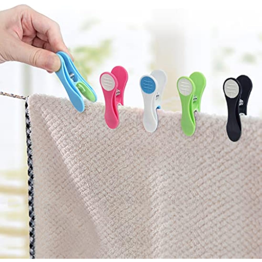 Jolof Store Heavy Duty Laundry Pegs – 30Pcs Non-Slip Soft Grip Clips