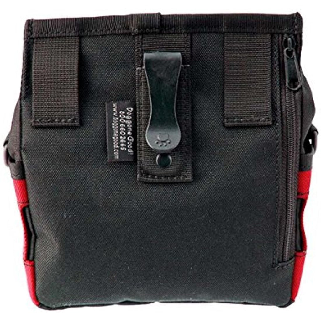 Doggone Good Rapid Rewards Dog Training Treat Pouch with Belt - Red