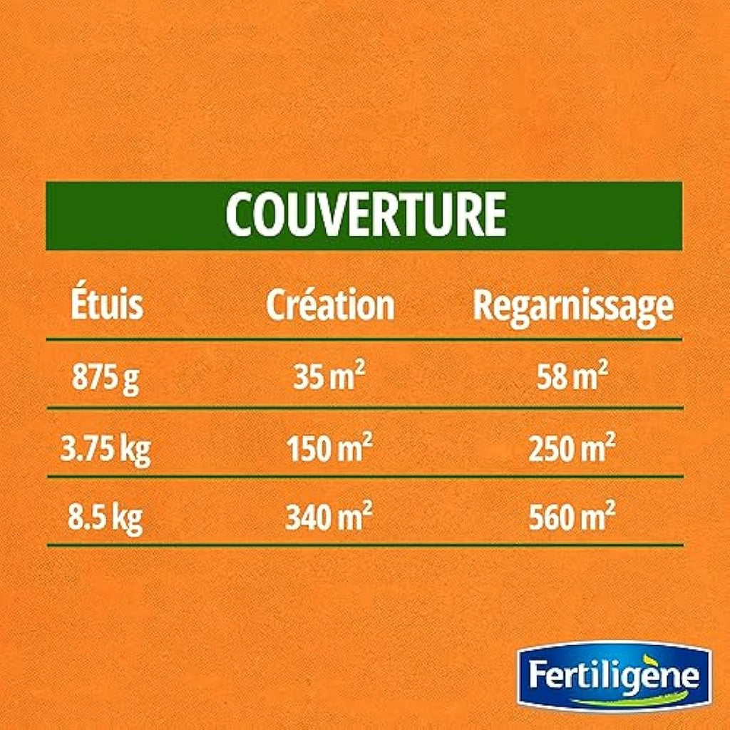 Fertiligene Gazon Rustique Universel - Semences Pelouse 35m²