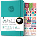 GoGirl Undated A5 Weekly Planner – Eco-Leather Goal Organizer, Turquoise
