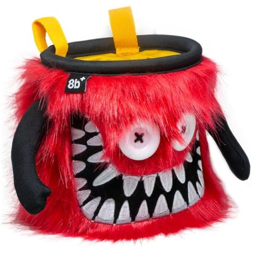 8BPLUS Chalk Bag – Unique Faux Fur Bouldering Bag with Belt & Clip