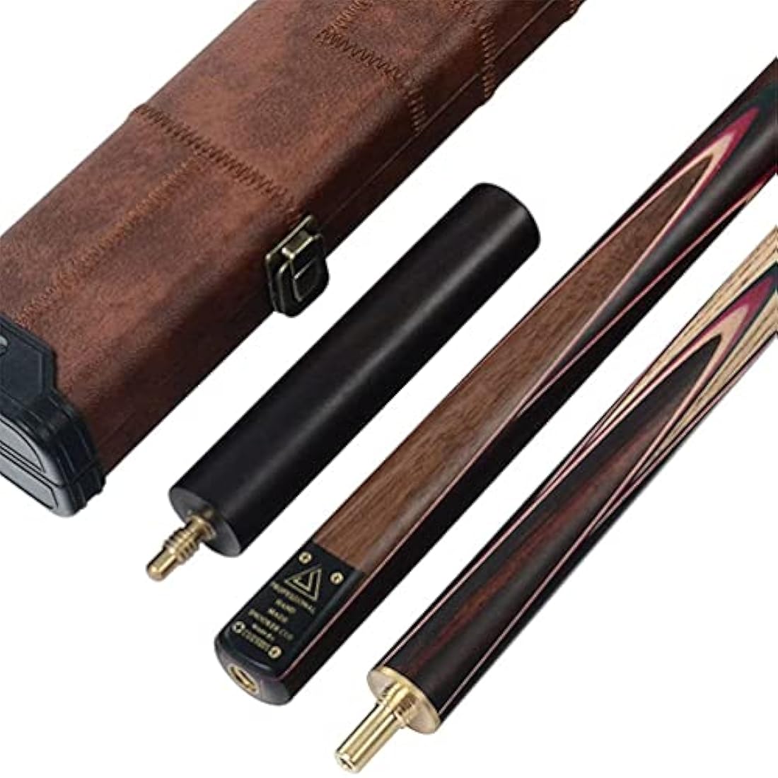 CUESOUL 57" 3/4 Jointed Rosewood Snooker Cue Set with Case | 9.5mm Tip