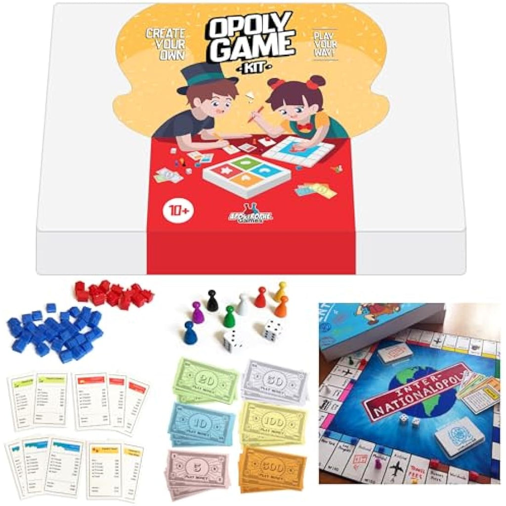 Apostrophe Games Create Your Own Opoly Board Game – Blank DIY Game Kit
