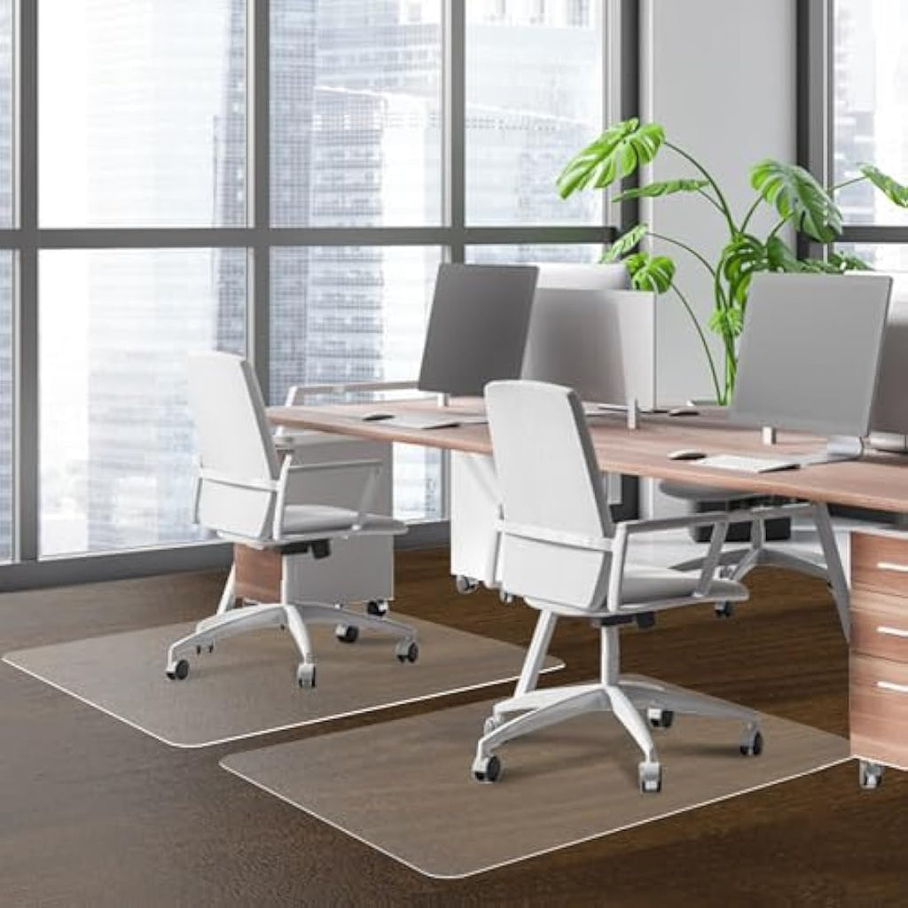 SHAREWIN Office Chair Mat for Hardwood Floors | 120x90cm PVC Protector