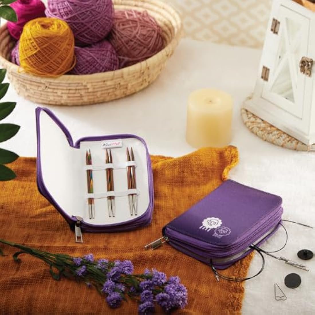 KnitPro Symfonie Starter Interchangeable Circular Needle Set | Birch Wood