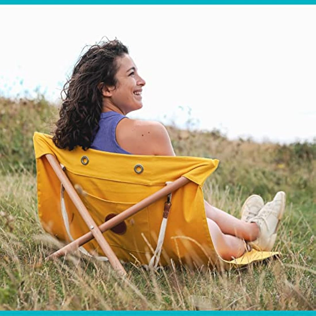 Sunsit Foldable Beach Chair – Lightweight Backpack Lounger