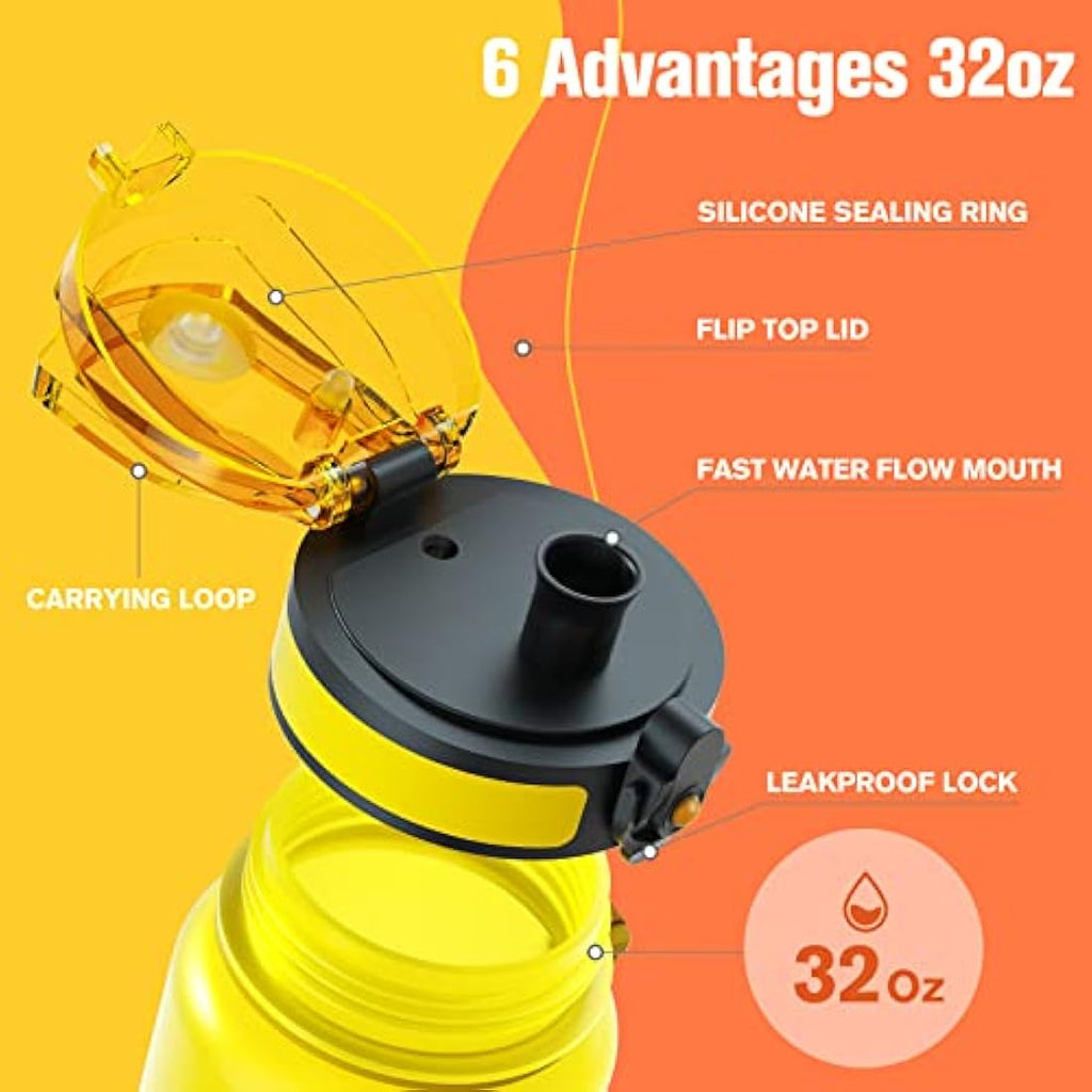 Sahara Sailor Motivational Water Bottle | 1L Tritan BPA Free Leakproof