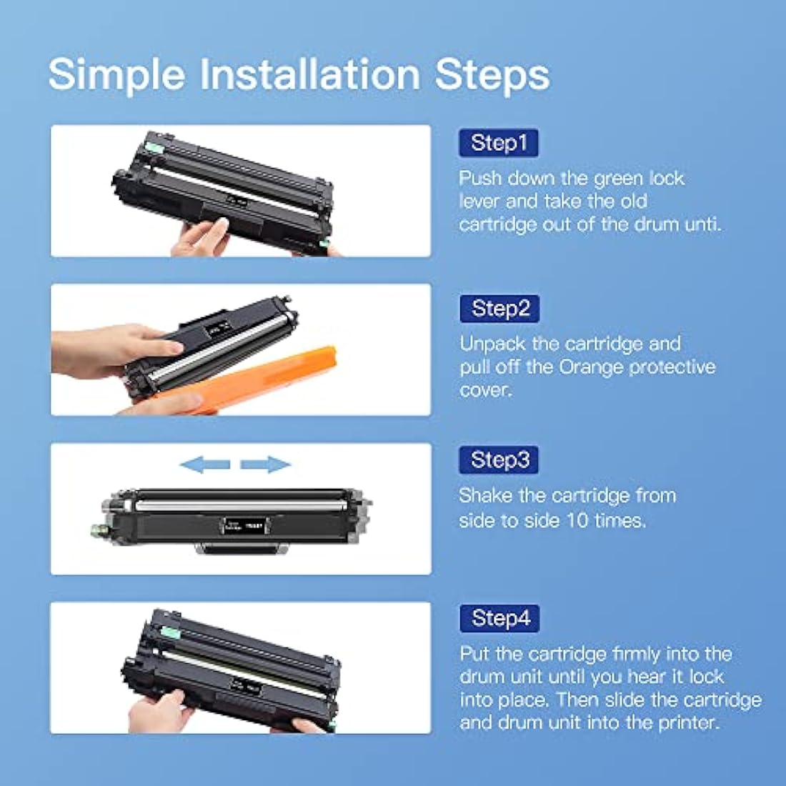 GPC Image TN247 Toner Cartridges for Brother L3210CW L3550CDW | 5-Pack