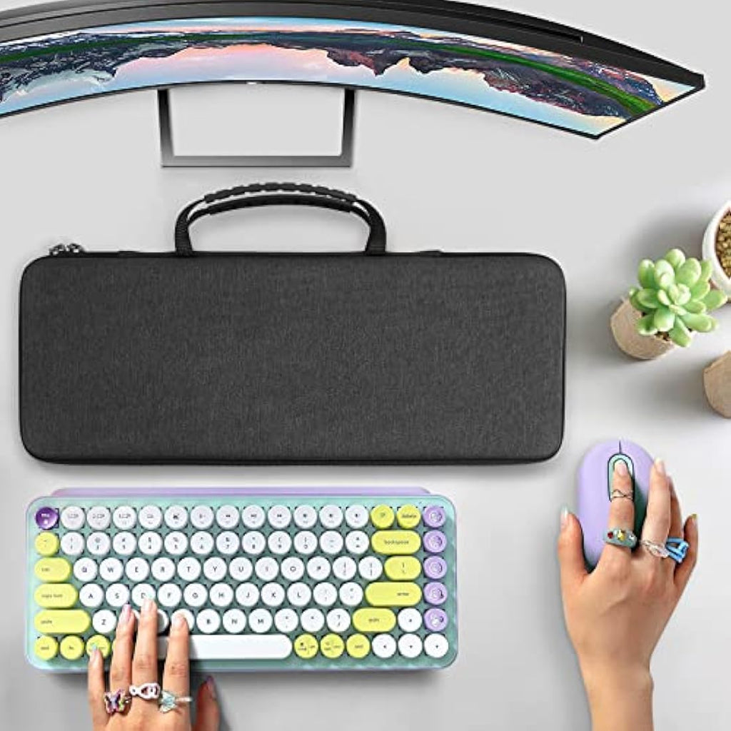 Geekria 75% Keyboard Case | Hard Shell Travel Bag for Logitech & Keychron