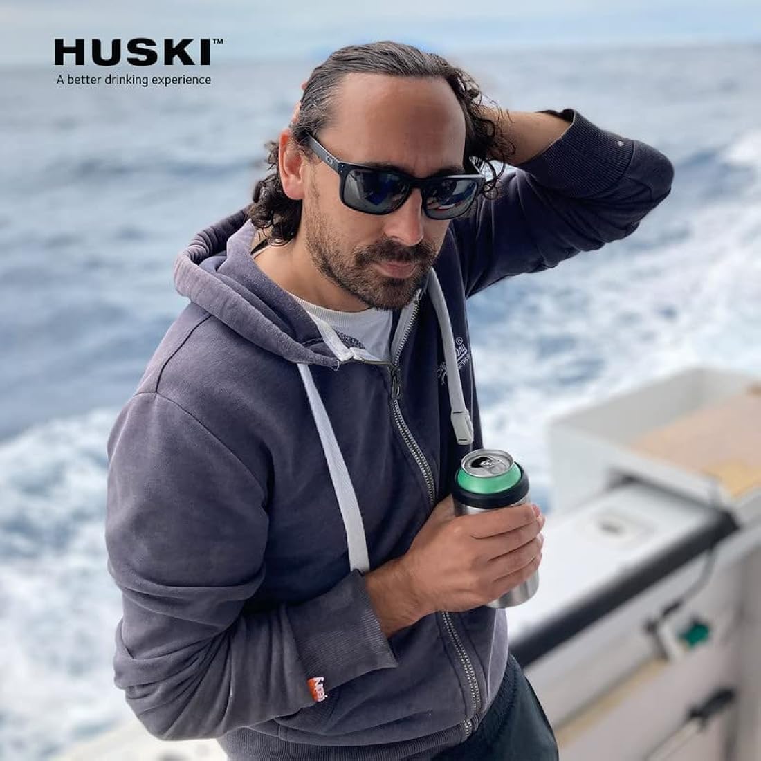 Huski Beer Cooler 2.0 – Triple Insulated Stainless Steel Can Holder