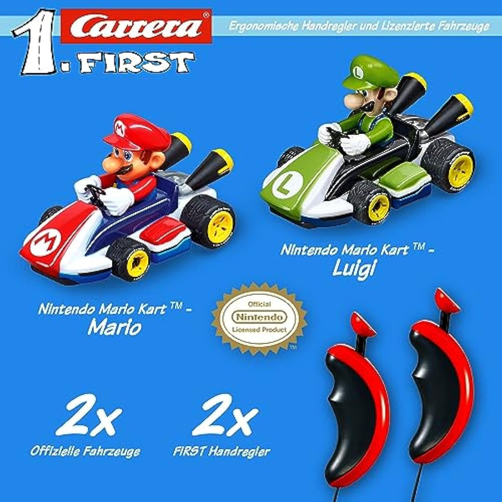 Carrera FIRST Mario Kart Slot Racing Track – 2.9m Nintendo Toy Set