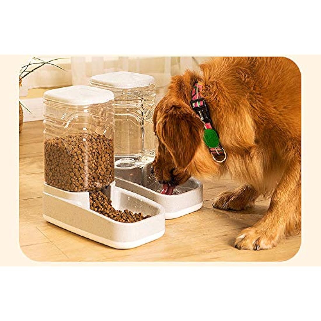 Old Tjikko Gravity Pet Feeder and Waterer Set | 3.8L BPA-Free Dispenser