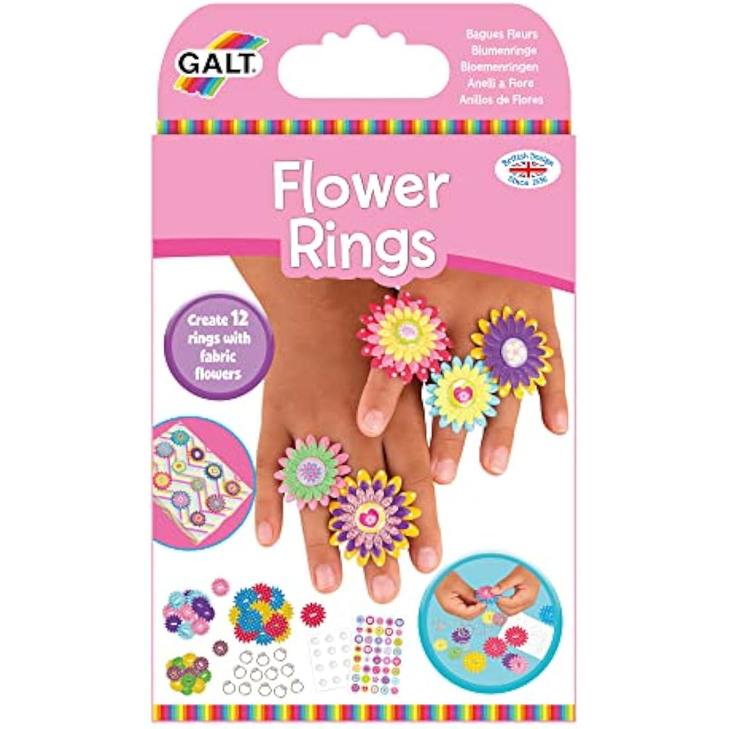 Galt Toys Flower Rings DIY Jewelry Craft Kit for Kids Ages 6+