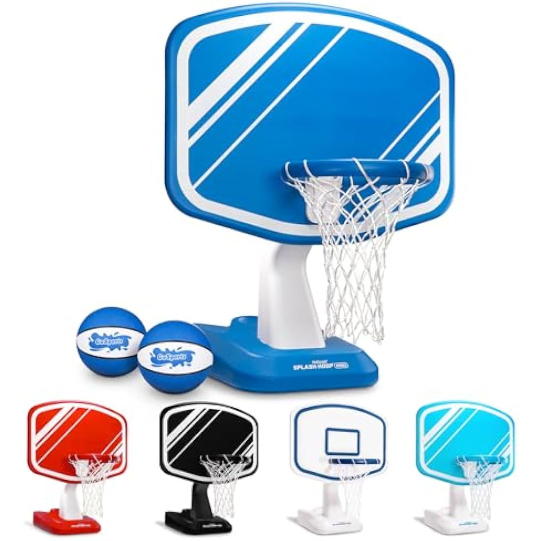 GoSports Splash Hoop PRO Pool Basketball Game with 2 Balls and Pump