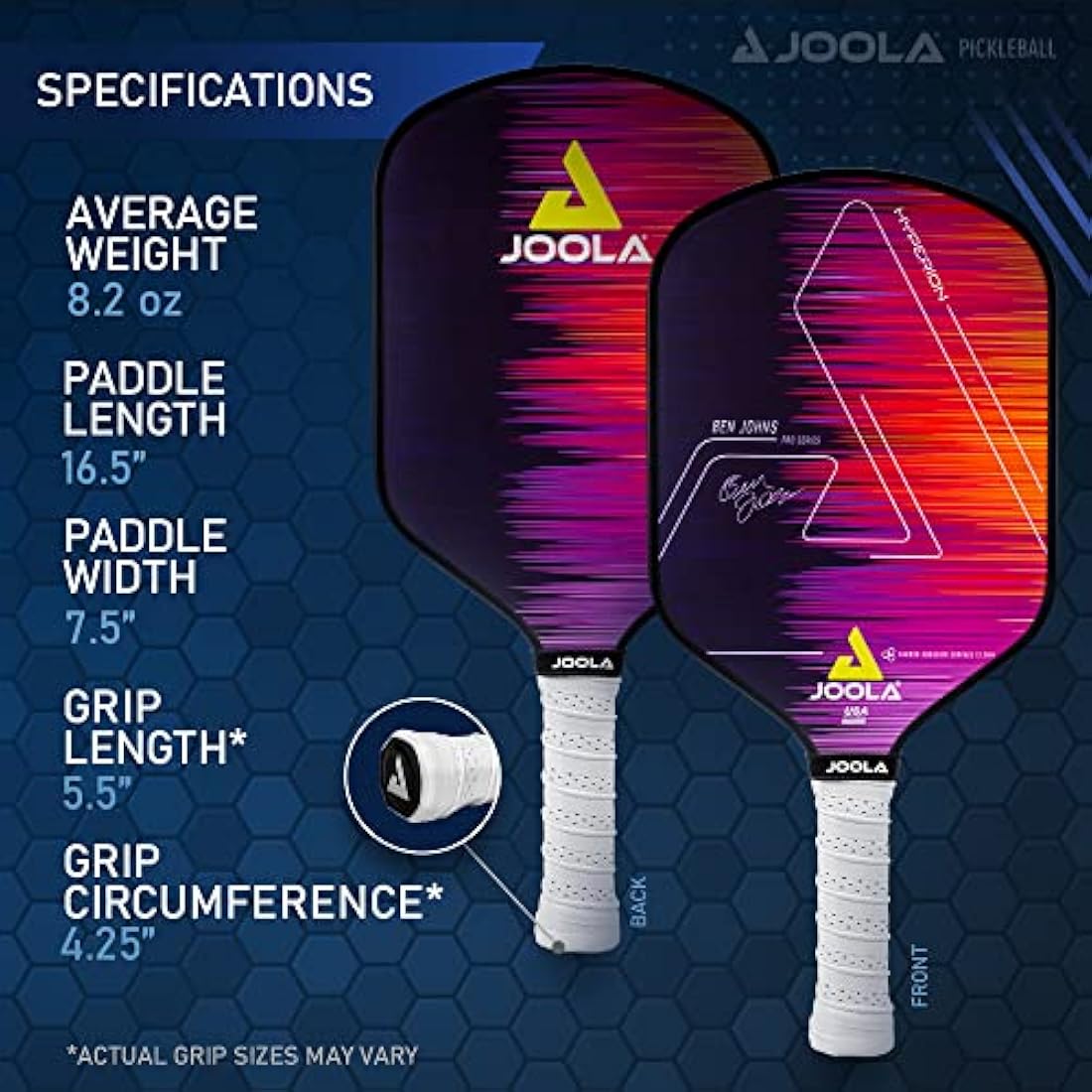 JOOLA Ben Johns Hyperion CFS Pickleball Paddle | Carbon Fiber Spin Racket